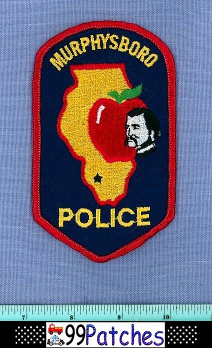 MURPHYSBORO ILLINOIS Police Shoulder Patch BIG RED APPLE 4G