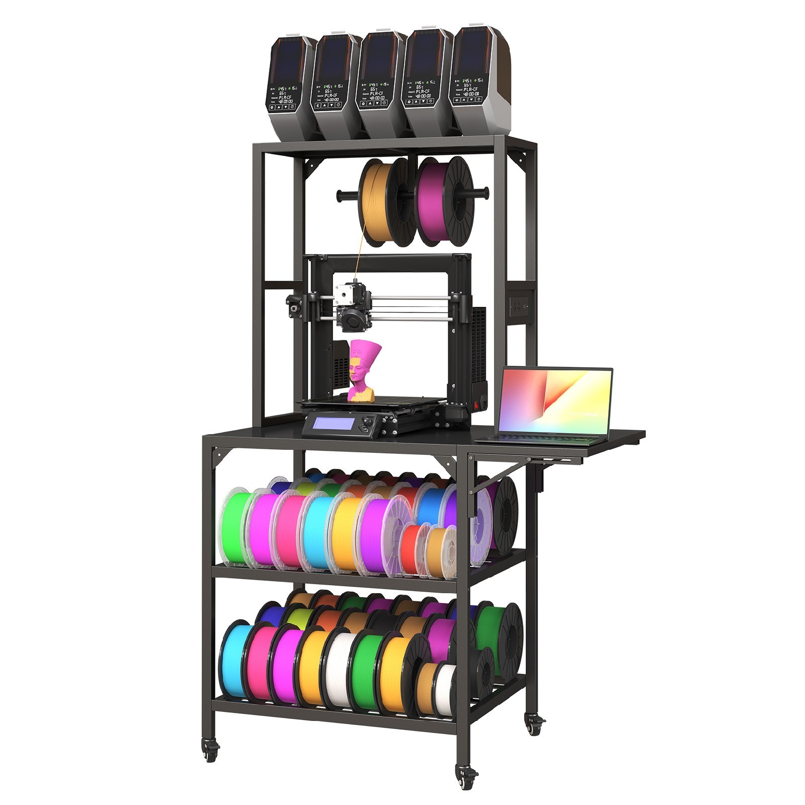 3D Printer Workbench Heavy Duty 3D Printer Table Stand for Home Office Workshop