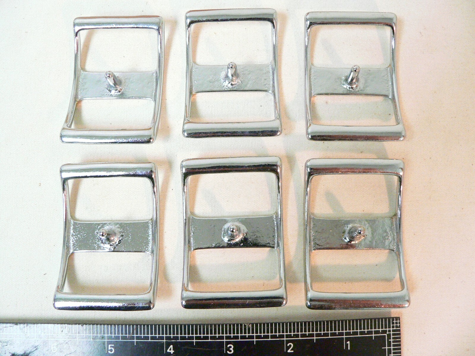 Nickel Plate Conway 1 - 1/2 " x 2 - 1/8 " LOT OF 6