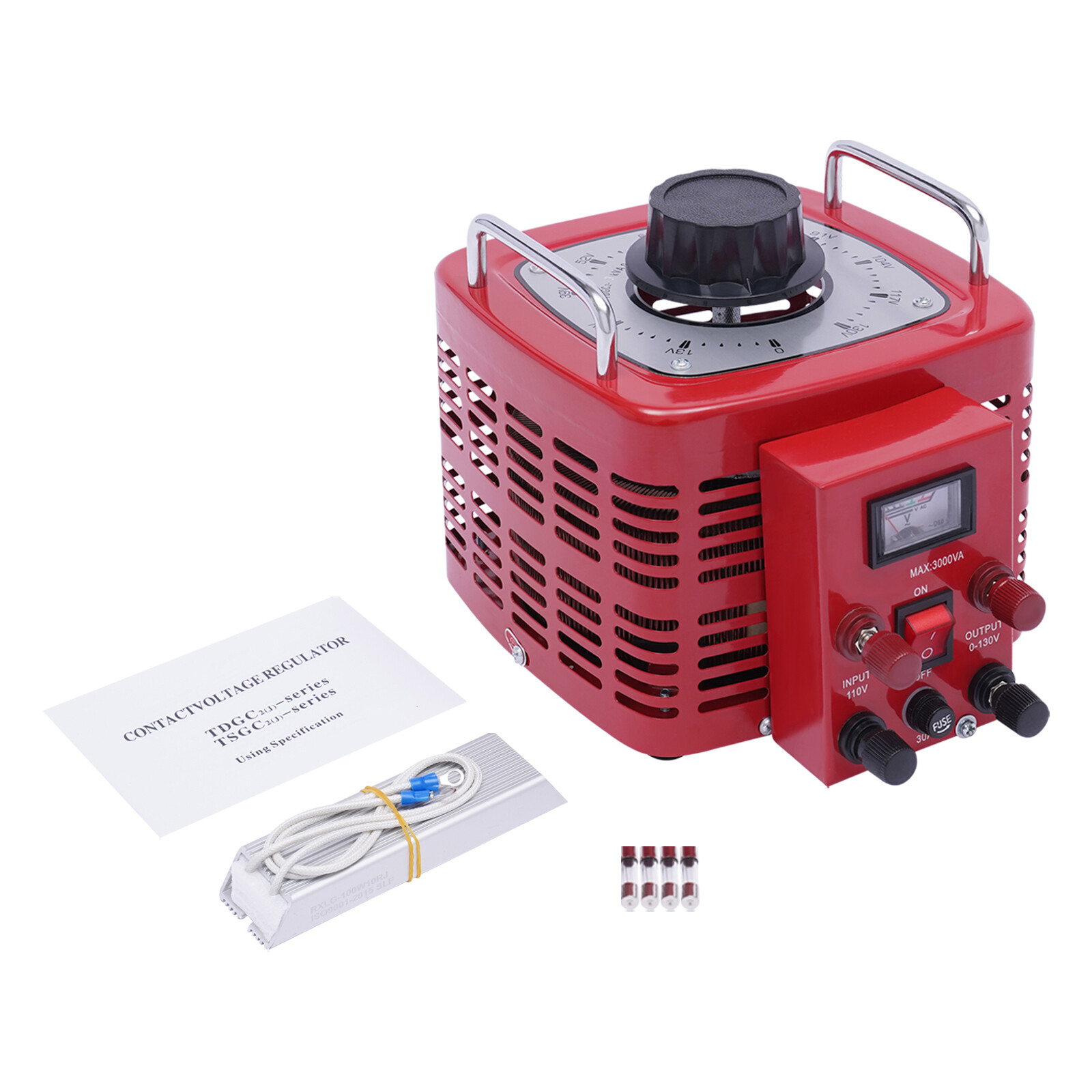 Variable AC Voltage Transformer 3000W Regulator 110V with Safety Features