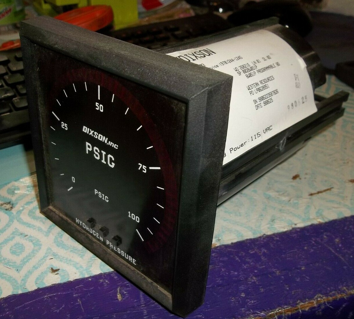 AMETEK DIXSON RPM 0-100 PSIG BWVRR1XXY1MDLXBX89536 PROGRAMMABLE BAR GRAPH (873)