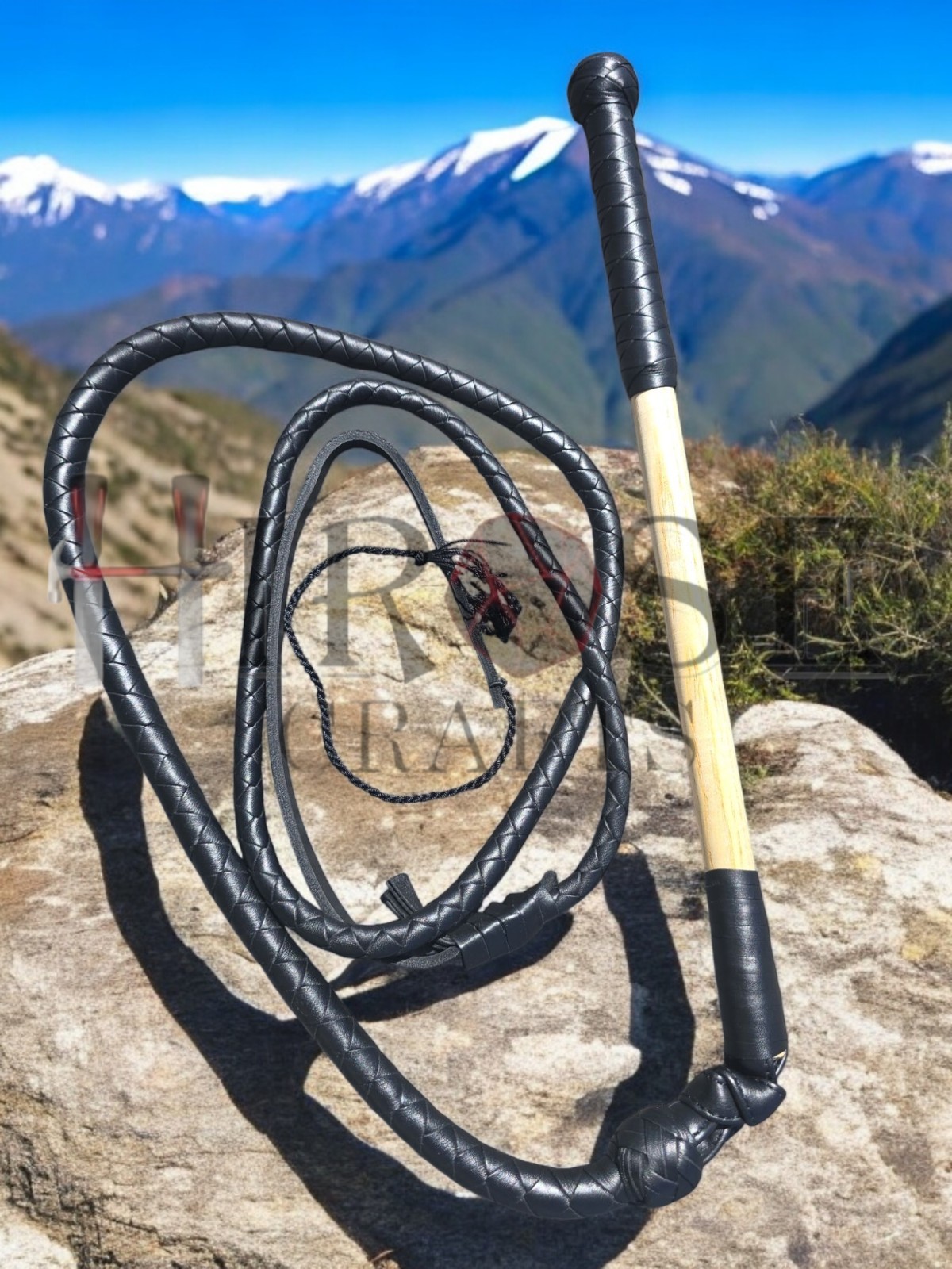 4 Ft Kids’ Stock whip, Genuine Cow Hide Leather, Totally Hand Crafted Stockwhip