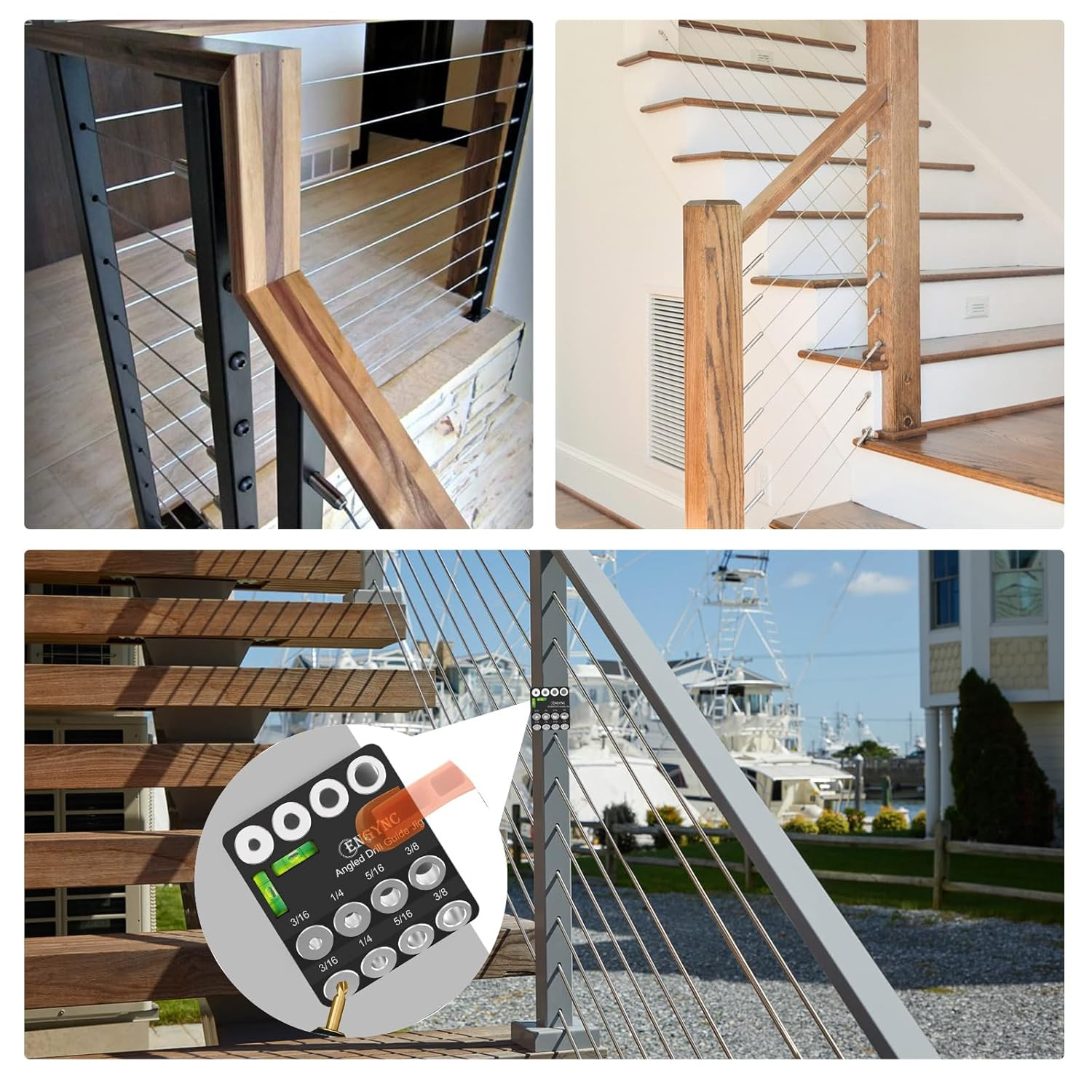 Adjustable Angled Drill Guide Jig 30° 45° 90°