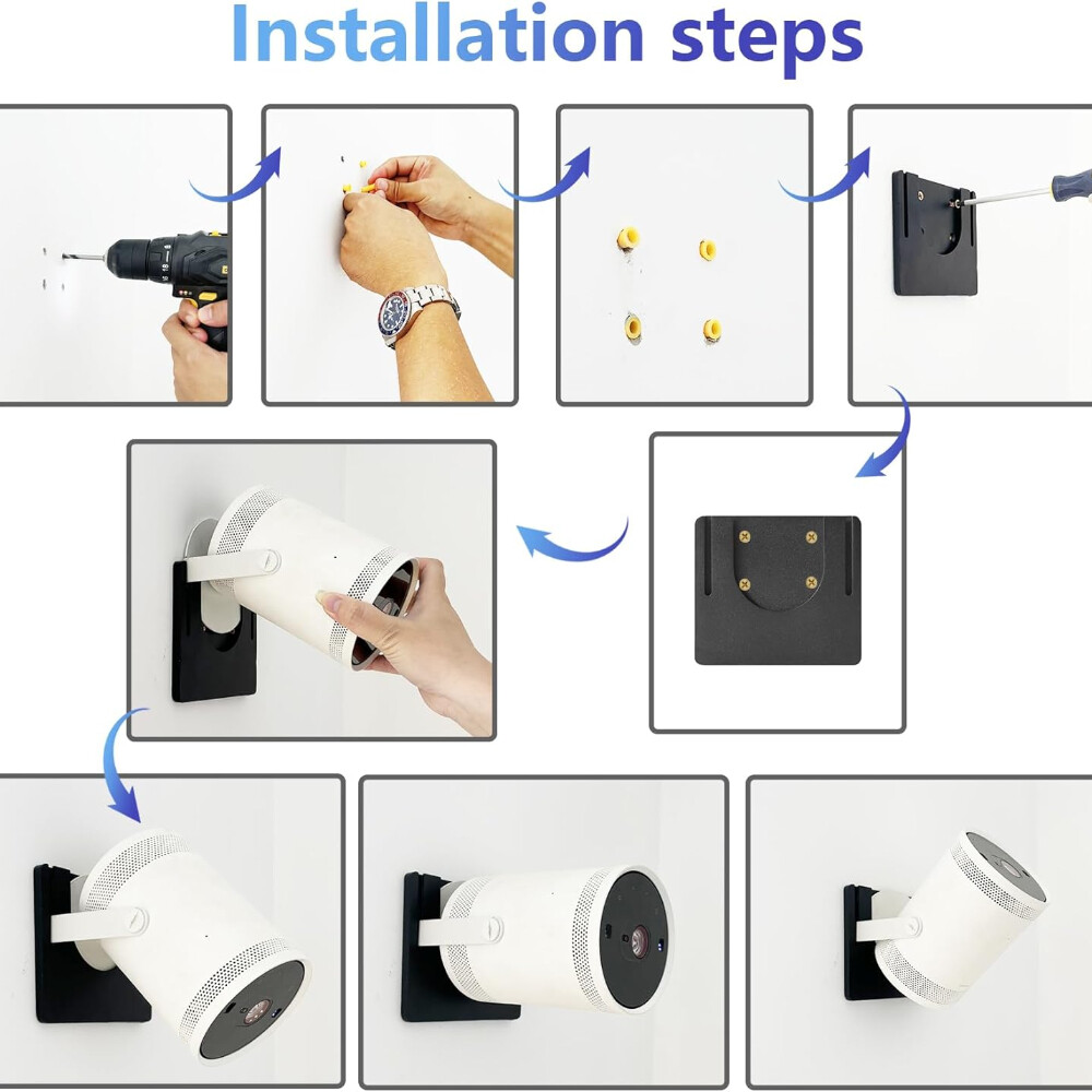 Freestyle Projector Wall mounted bracket SP-LSP3BLA LFF3CLA Compatible Samsung