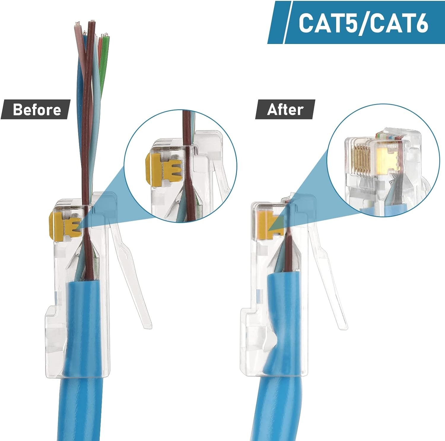 Professional RJ45 Crimp Tool for Home Networking - Lightweight & Efficient