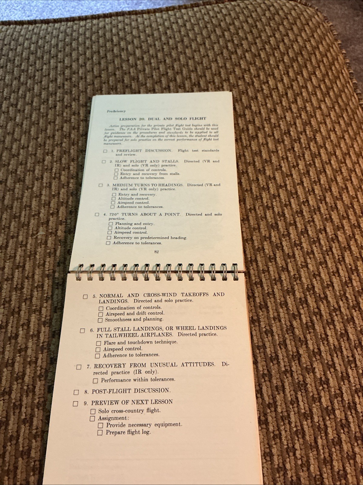 FAA AC 61-2A Private Pilot (Airplane) Flight Training Guide Revised 1964, Spiral