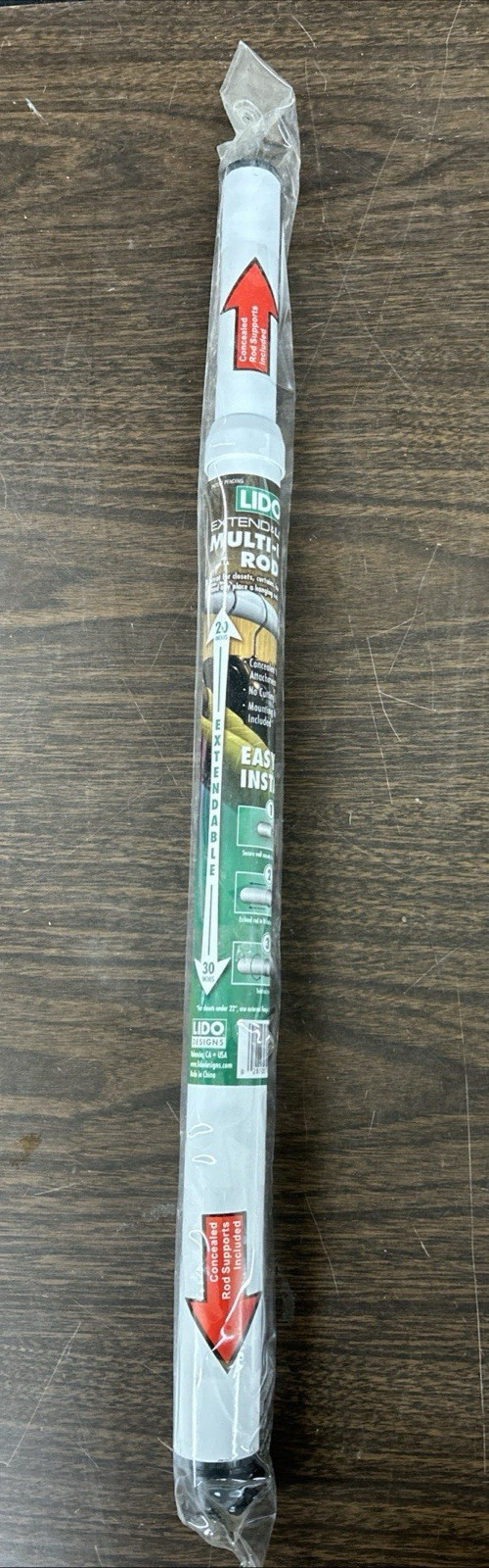 Lido Extend And Lock Multi Use Rod 20"-30"