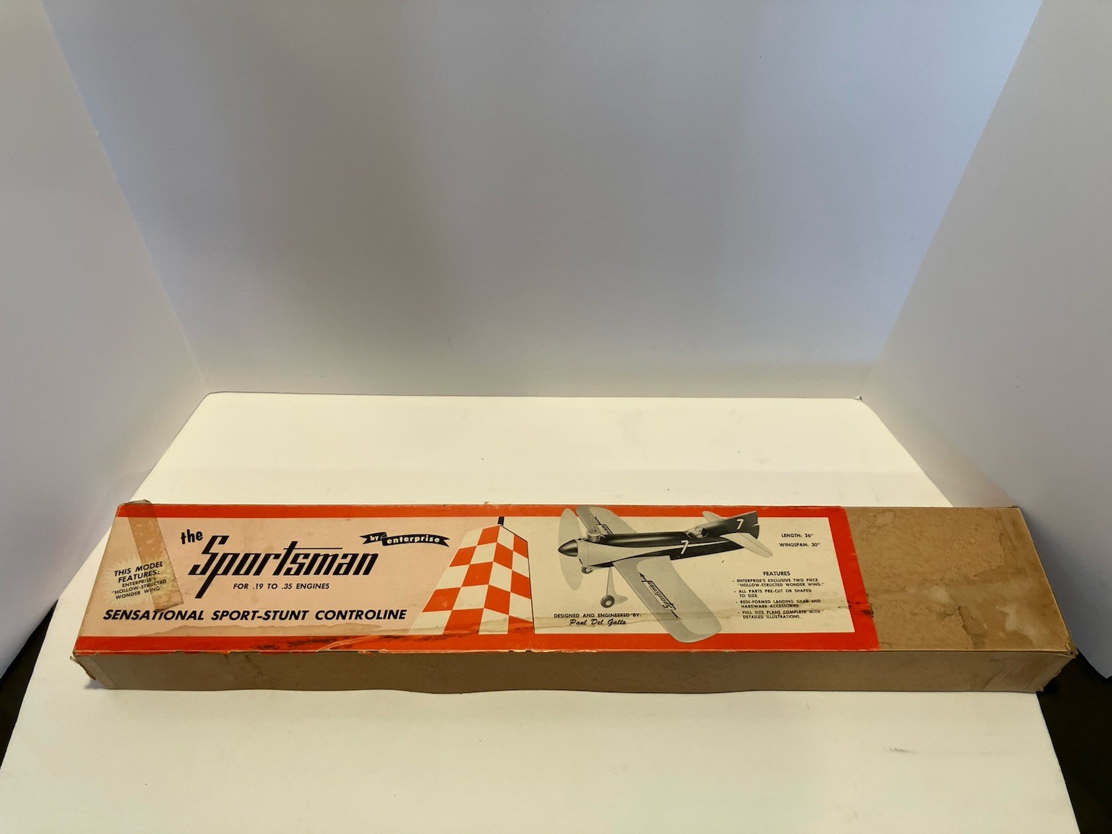 VINTAGE ENTERPRISE SPORTSMAN STUNT U/C AIRPLANE KIT 30" WS New In Box