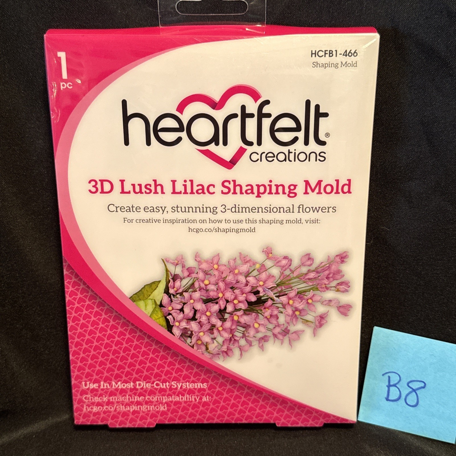Heartfelt Creations 3D Lush Lilac Shaping Mold HCFB1-466 Die-Cut Scrapbook  B8