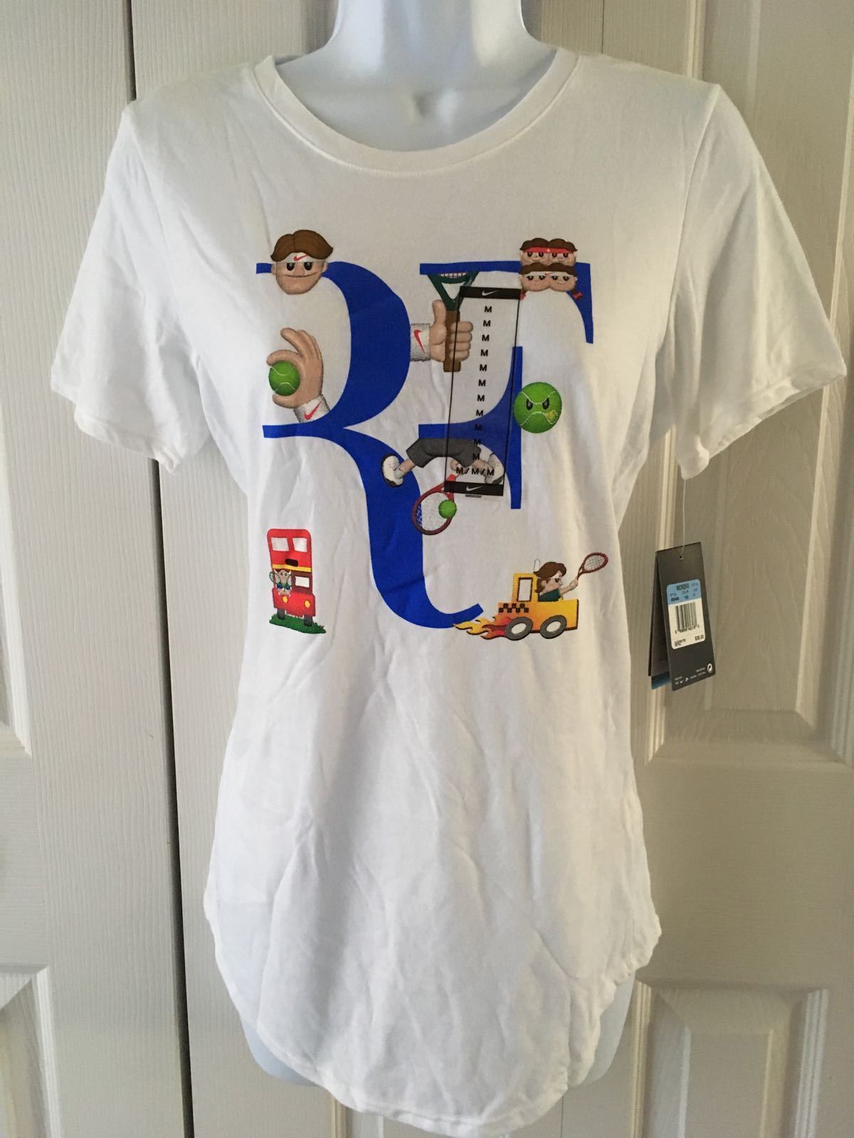 Nike Womens Tennis ROGER FEDERER EMOJI RF Premier t-shirt 880468-10