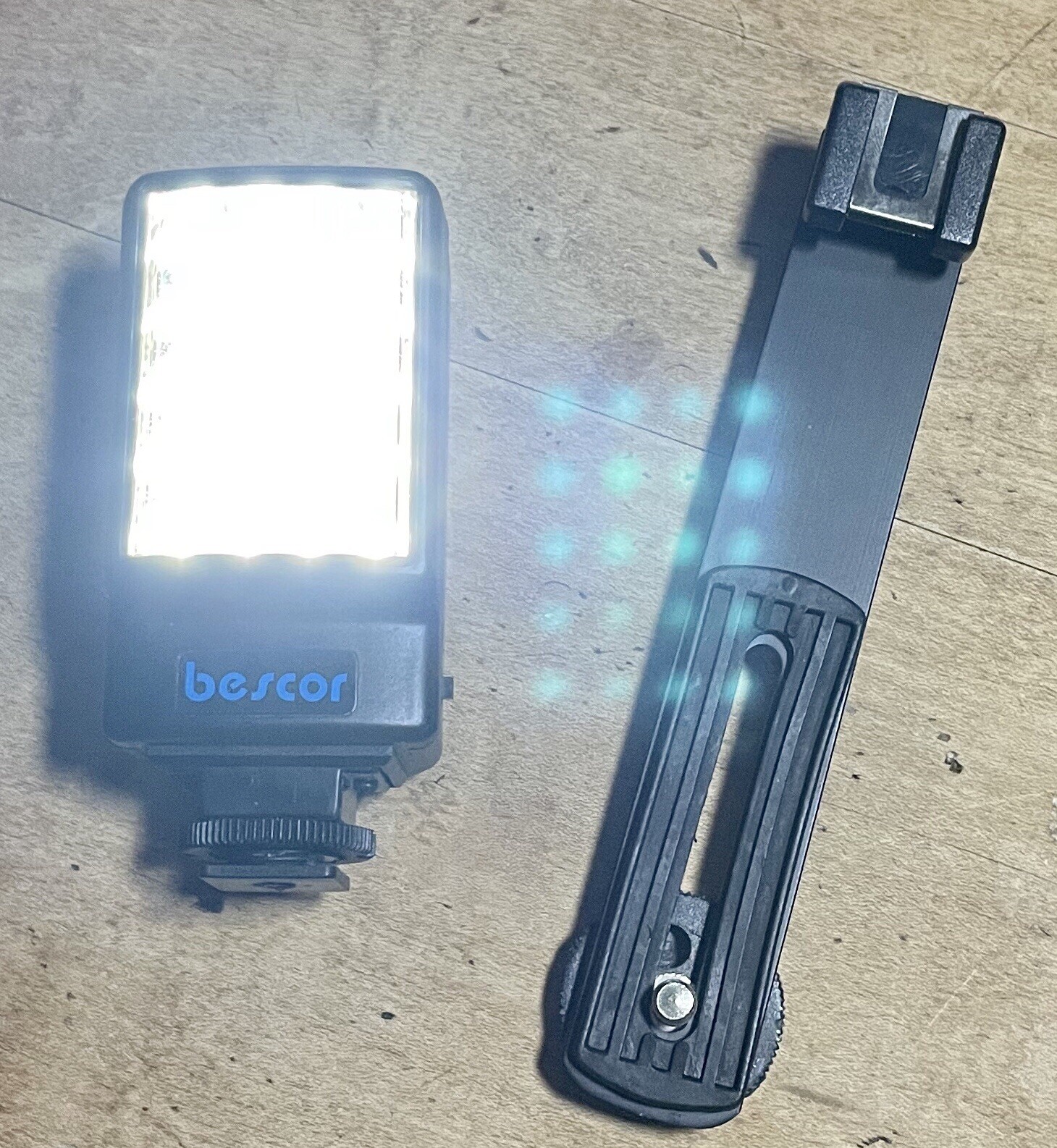 Bescor LED-25 25W LED On-Camera Light w/Universal Shoe Mount