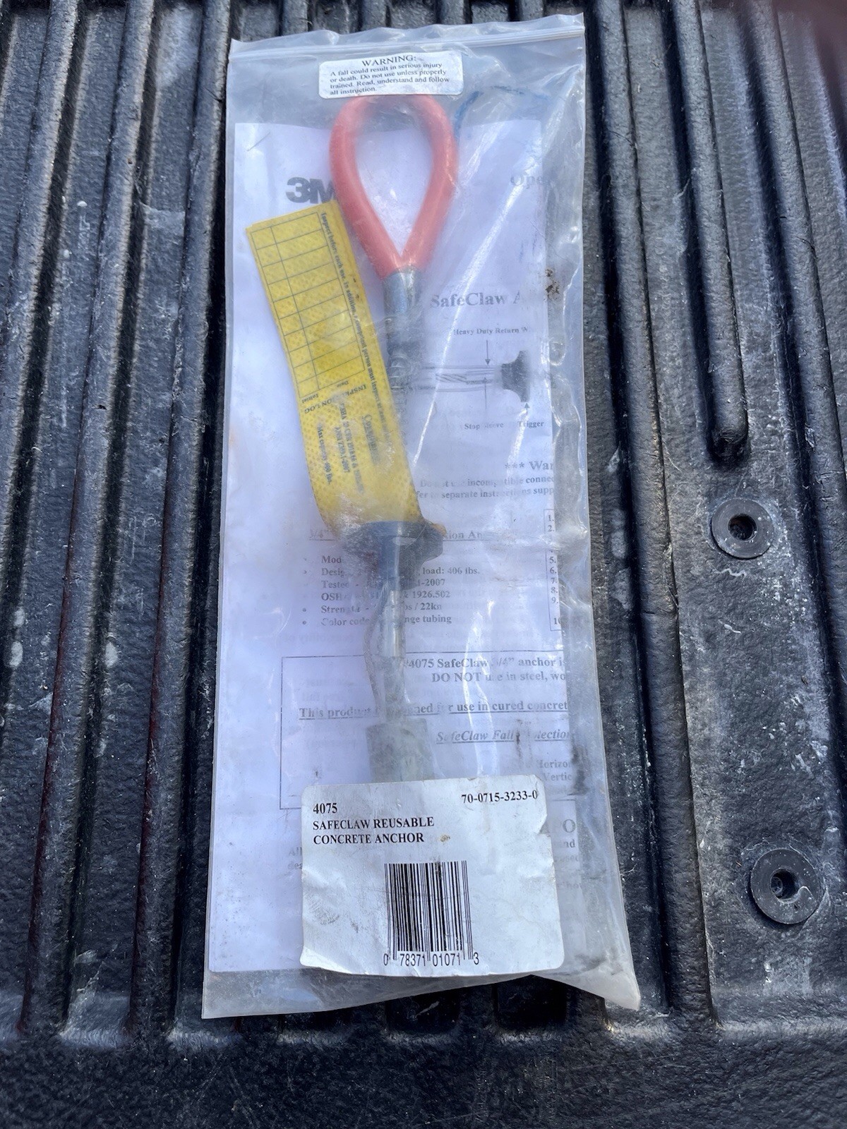 3M SafeClaw Concrete Anchor - 4075 3M Fall Protection (New)