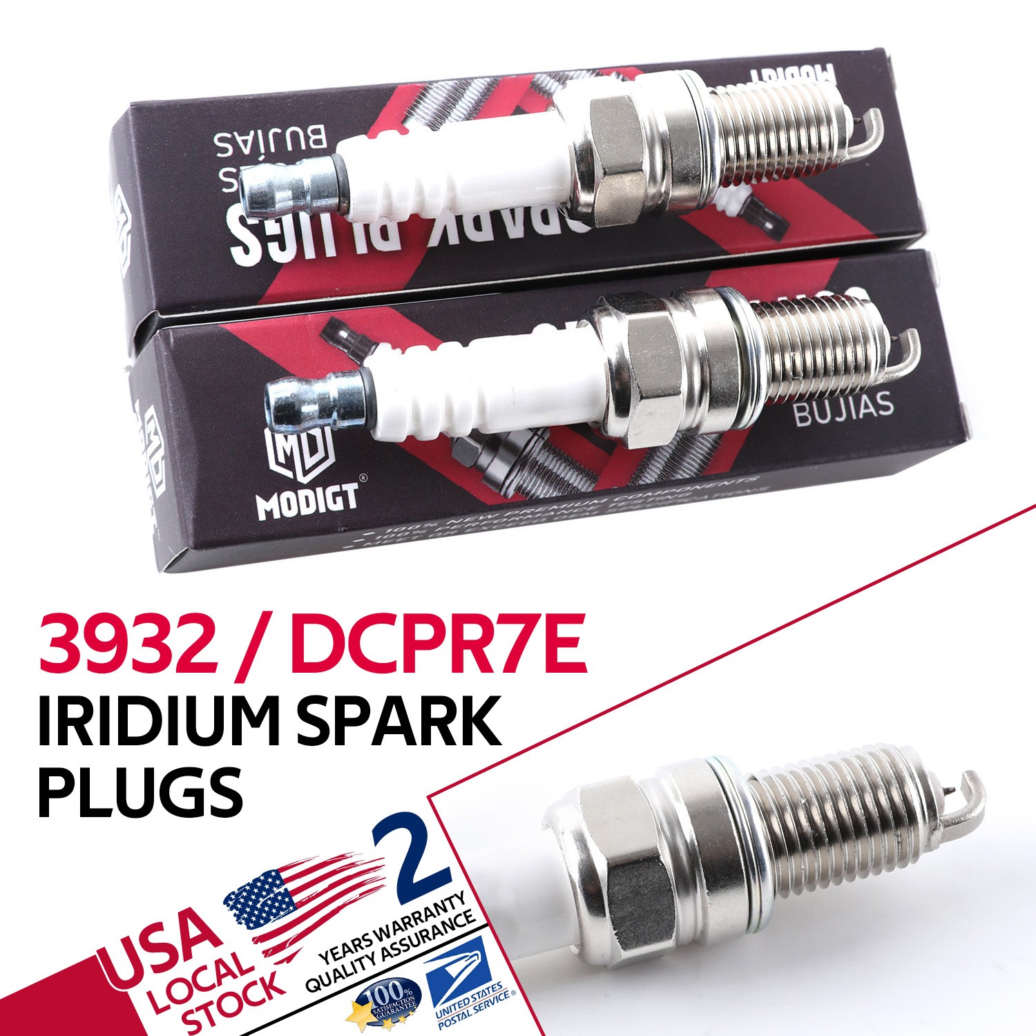 Fit NGK DCPR7E Spark Plug 2pcs (3932) For Harley Davidson Sportster XL 883 1200