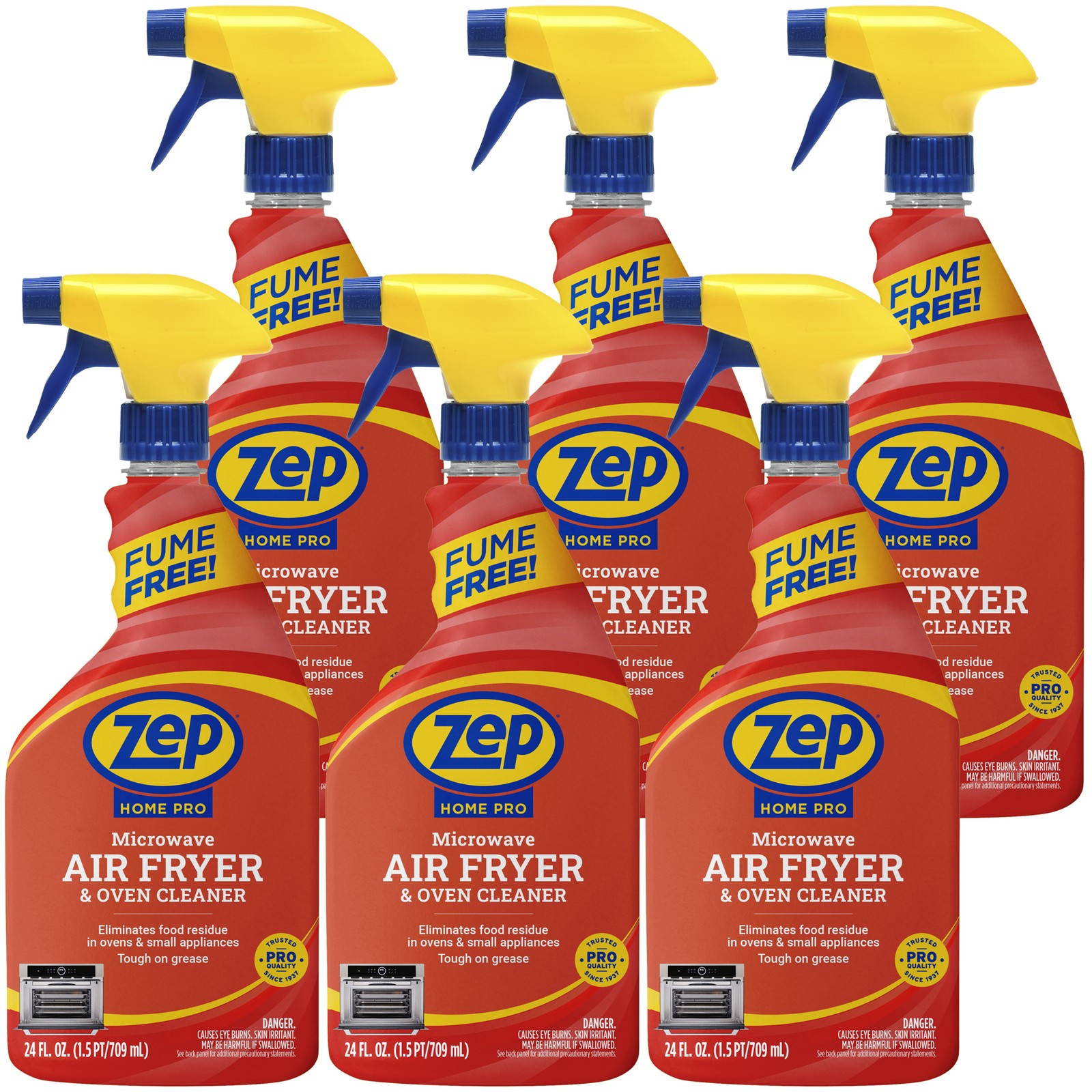 Zep Home Pro Fume-Free Air Fryer and Microwave Cleaner - 24 oz (Case of 6) -