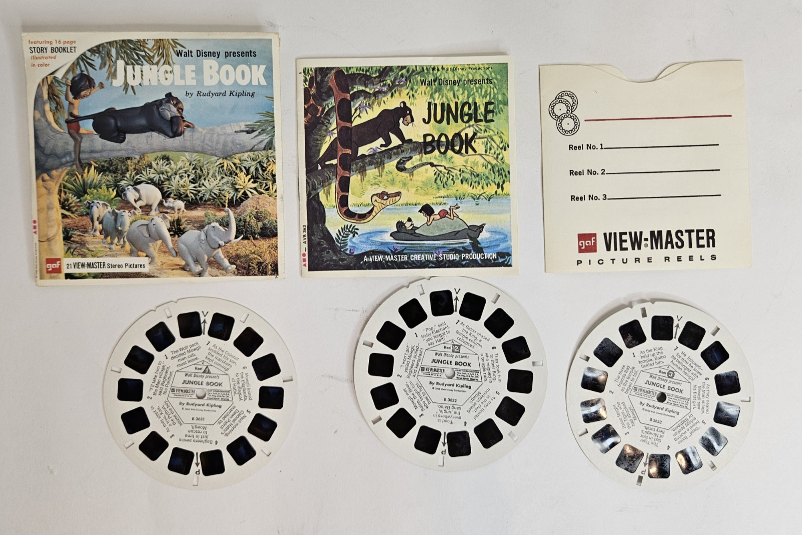 Vintage View-Master Junior Projector w/ Box, Reels & Paperwork – Powers On –