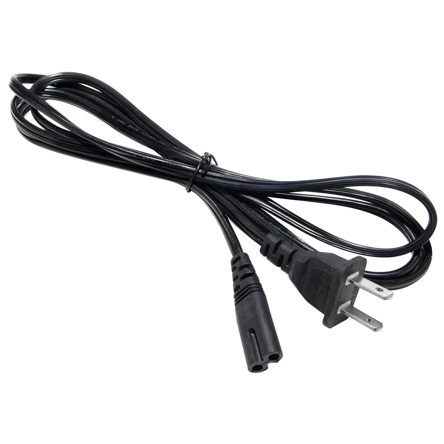 AC Power Cord 2 Prong Cable for PS 5 4 3 2 Slim XBOX PC Laptop PSV Monitor TV