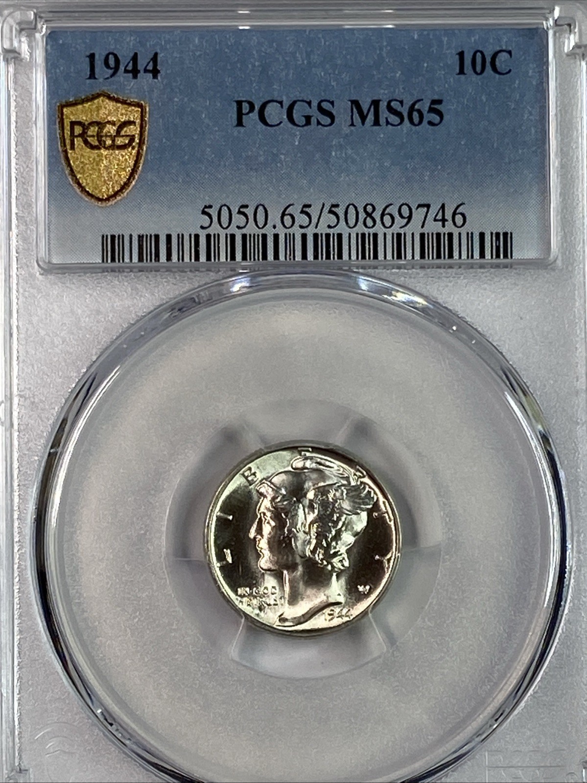 1944 P PCGS MS65 Mercury Dime US Mint Silver Coin 10c 1944-P MS-65