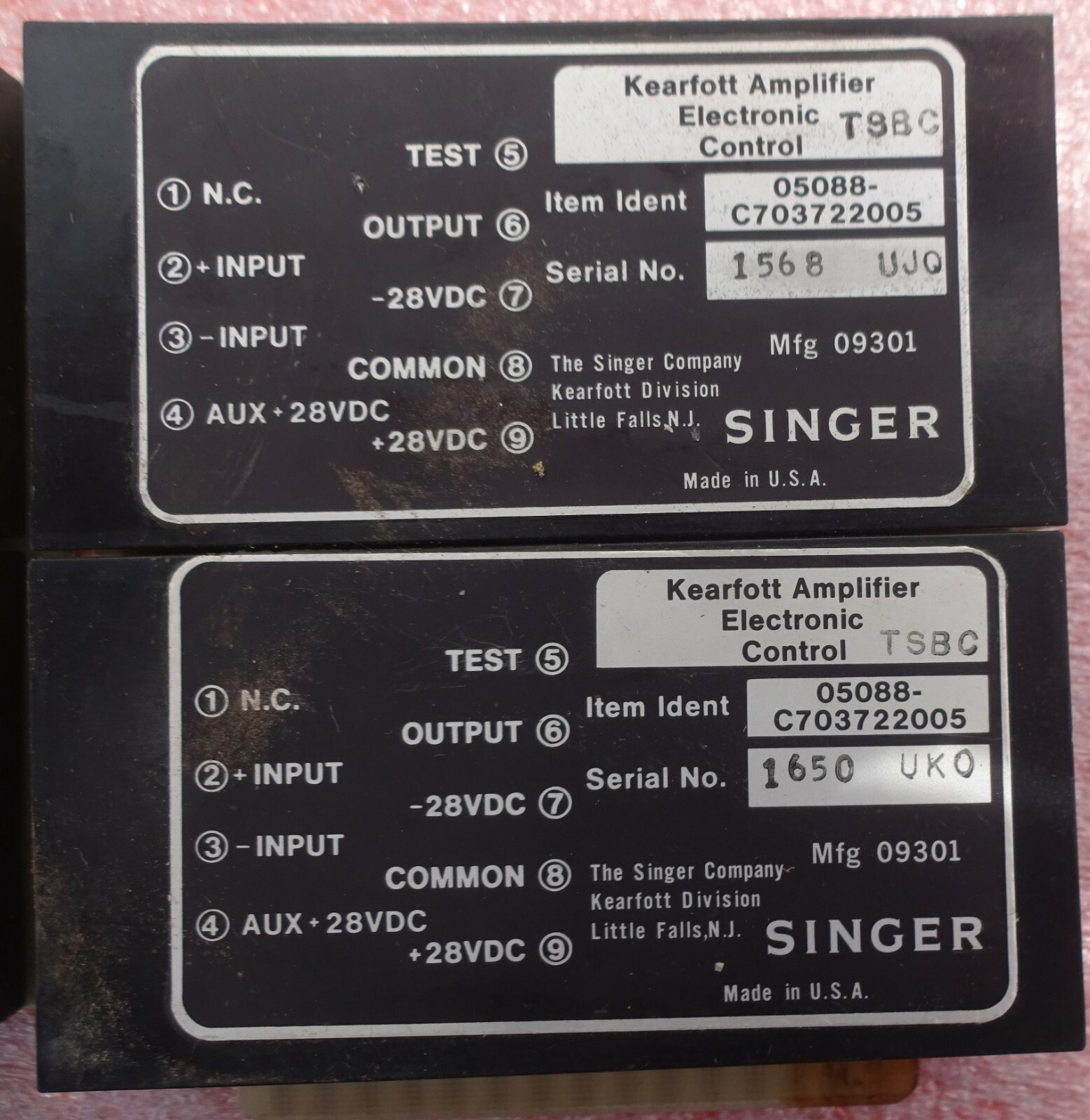 Kearfott-Singer Amplifier Electronic Control C703722005