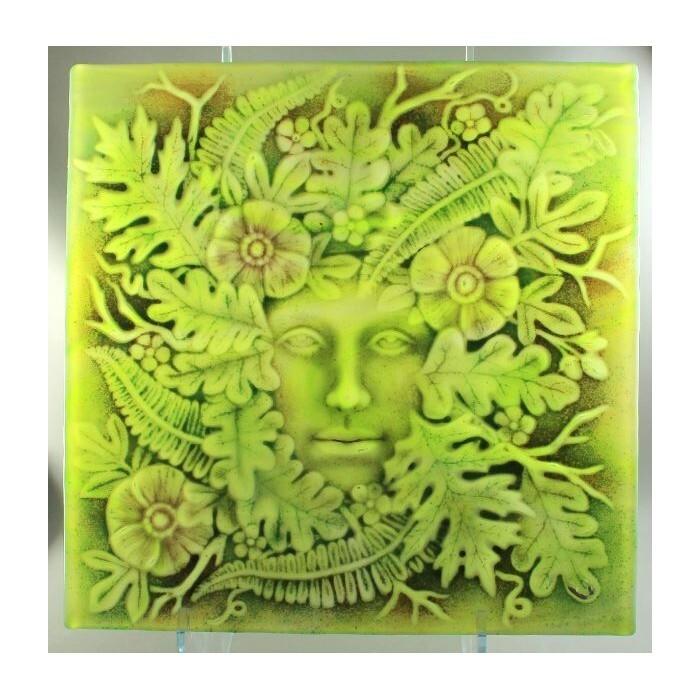 Lady in the Woods Texture Glass Fusing Kiln Mold