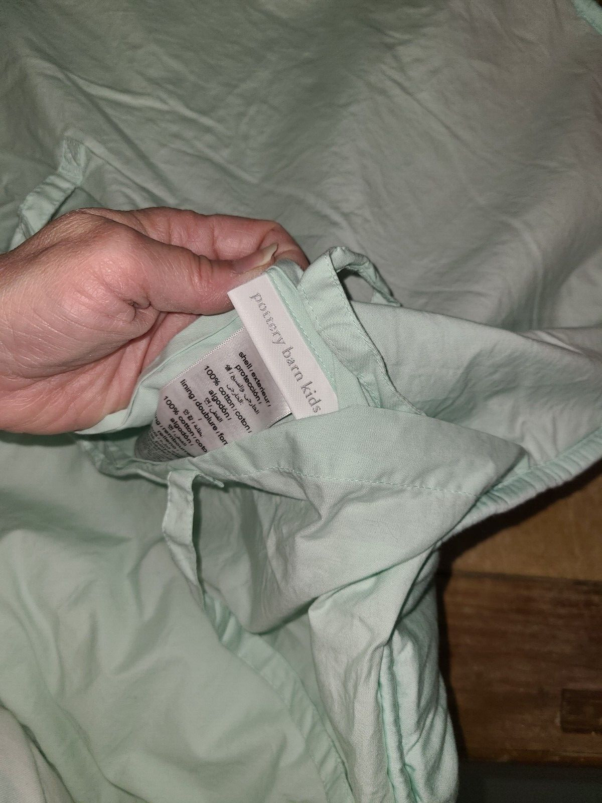 Pottery Barn Kids "Mint Green Tufted" Quilted Standard Sham