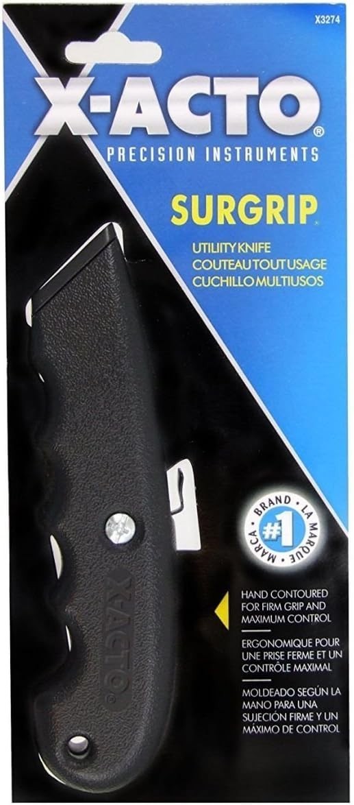 Elmer's Products X-Acto X3274 2 Pack SurGrip retractable Metal Utility Knife