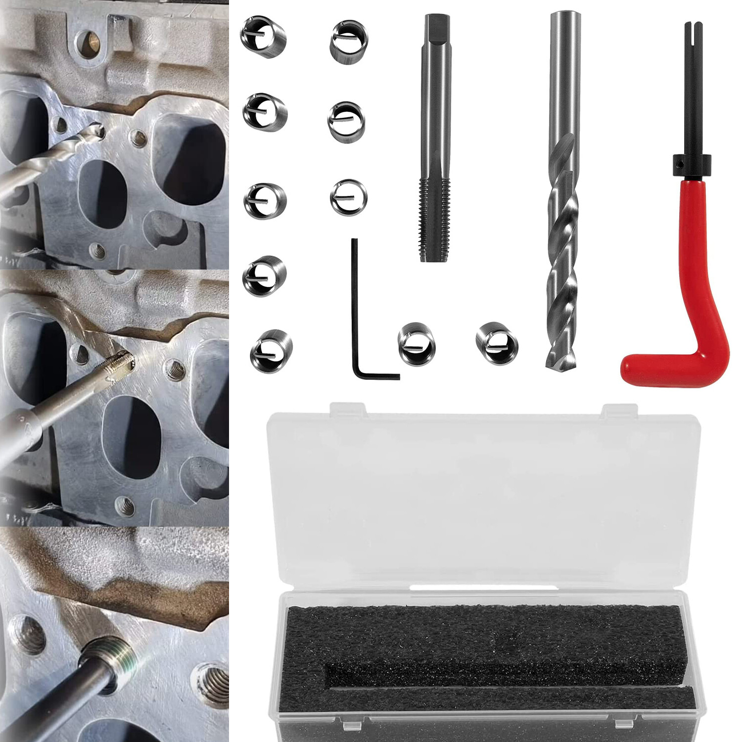 1420 Thread Repair Tool Kit For Honda B16 Engine Cylinder & Toyota 11.5mm x 1.5
