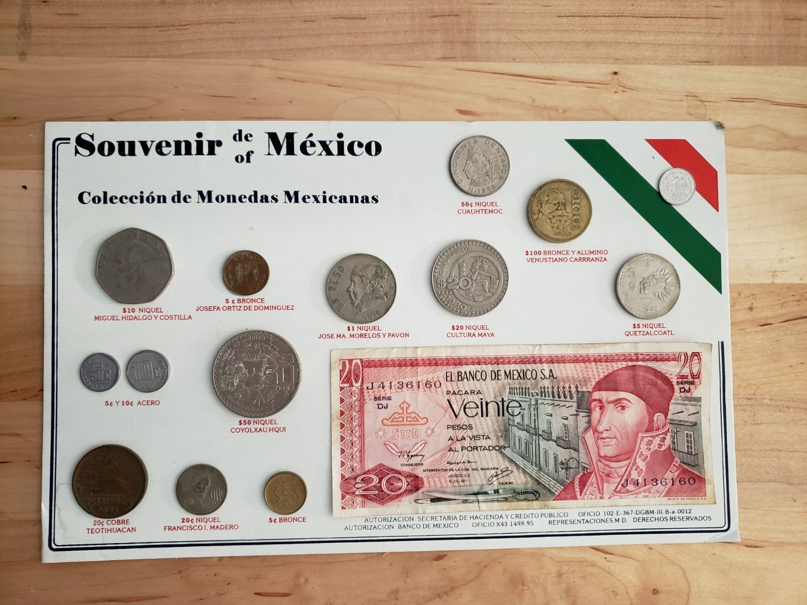 Banko de Mexico authorized money collection