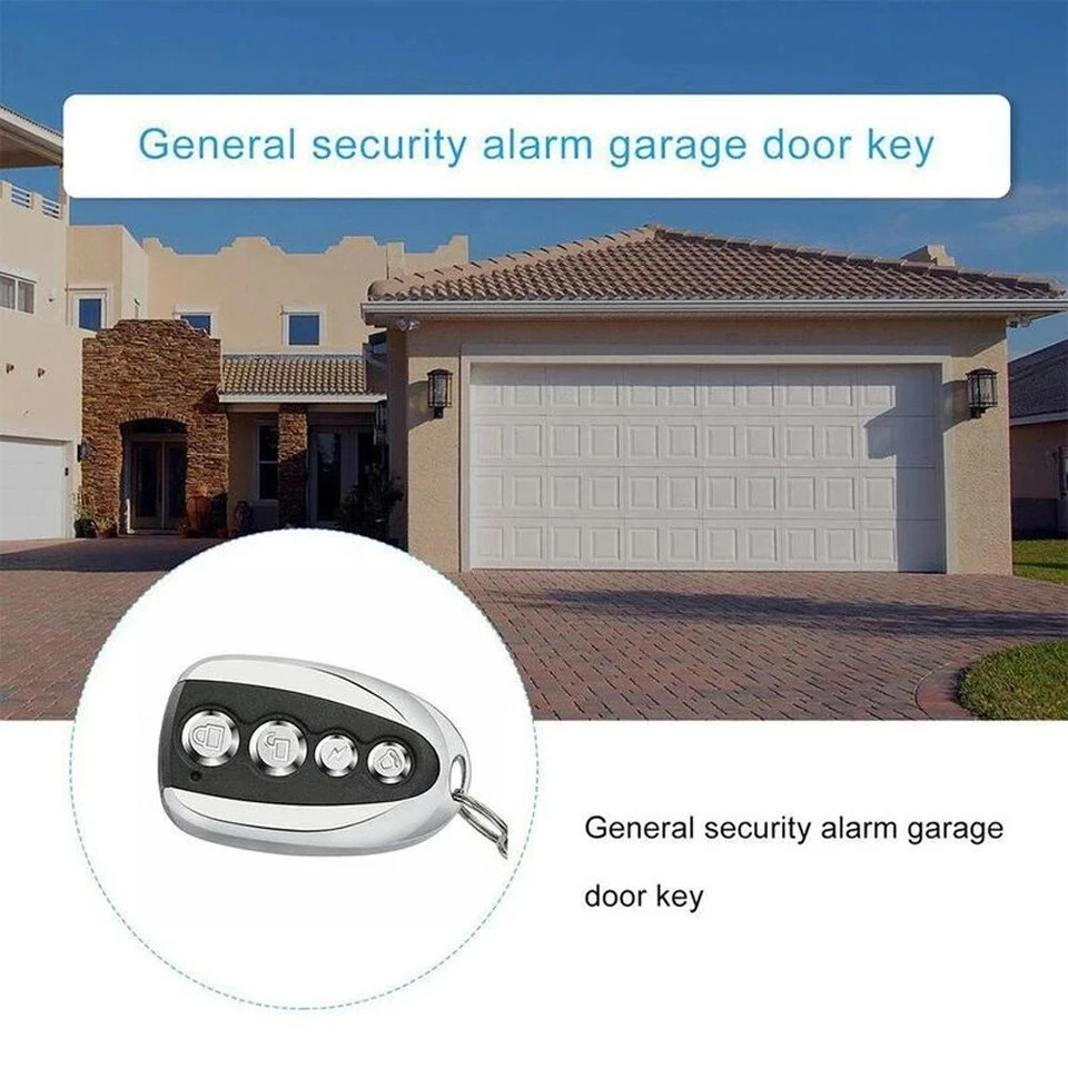 2 Remote Control Backup Key Sliding Gate Opener Automatic Operator 433.92MHz US