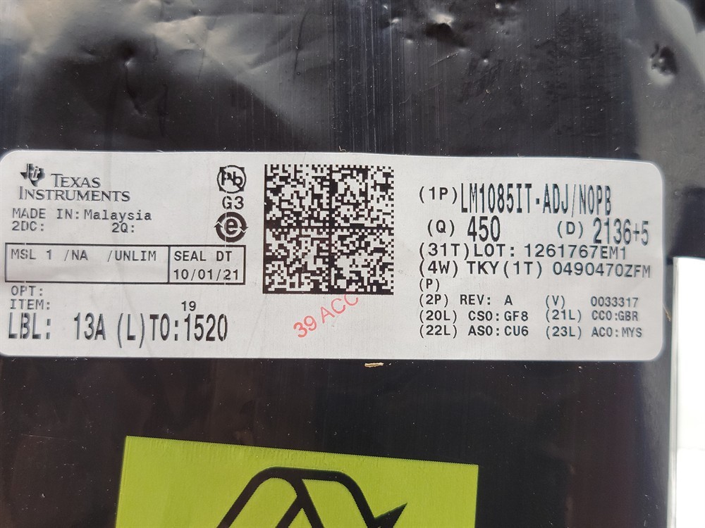 New (5pcs) LM1085IT-ADJ/NOPB TEXAS INSTRUMENTS IC Linear