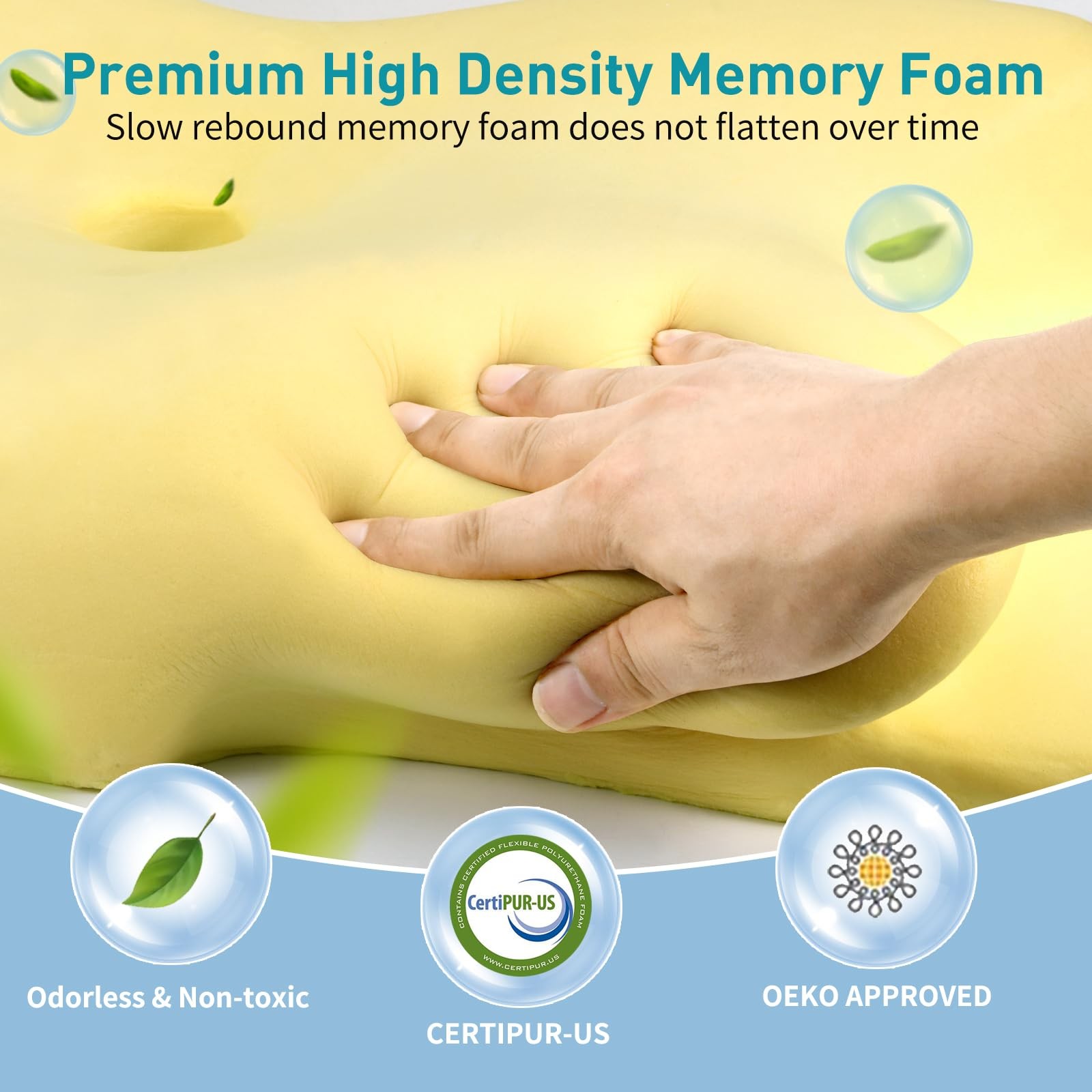 Besyodo Cervical Pillow For - Pillow For Sleeping Contour Memory