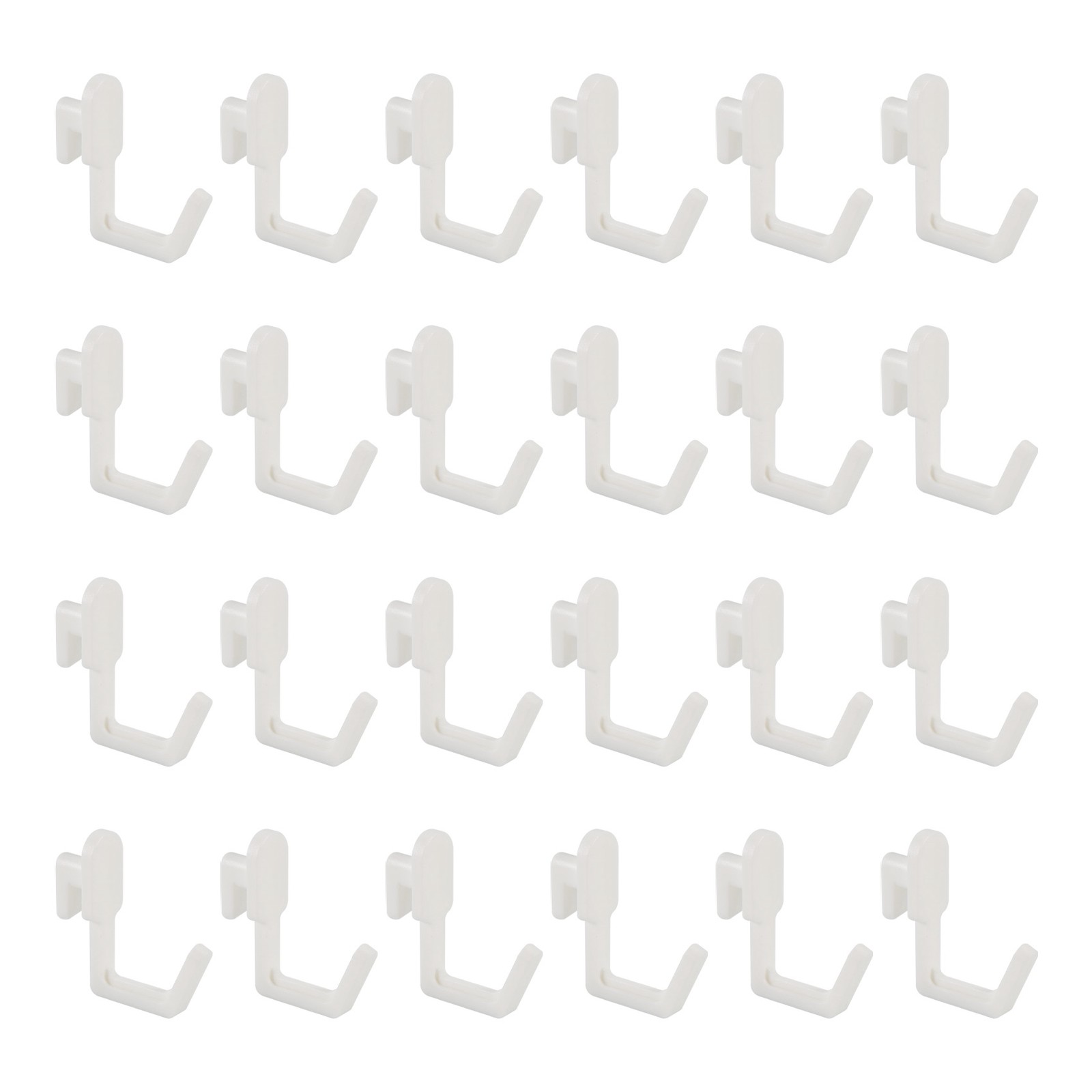 24Pcs Pegboard Hooks J Shape Pegboard Hook Peg Board Tool Organizer4763