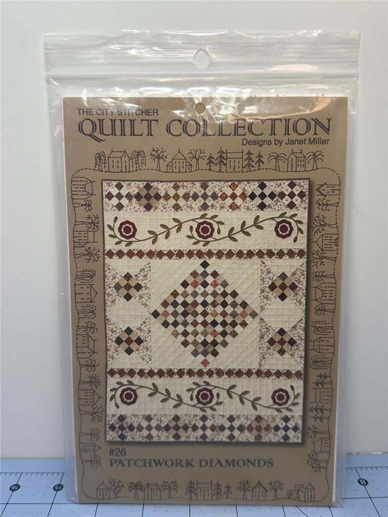 THE CITY STITCHER Quilt Pattern - #26 - PATCHWORK DIAMONDS