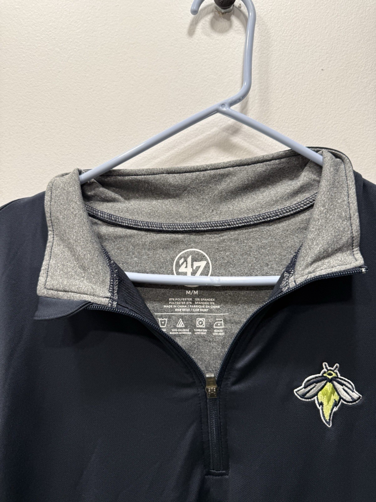 Columbia Fireflies Minor League S.C ‘47 Brand Long Sleeve Quarter Zip Shirt Sz M