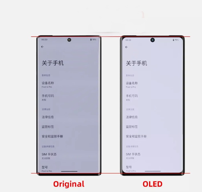 Small OLED Touch Screen For Google Pixel 7 LCD Display Fix Replacement Assembly