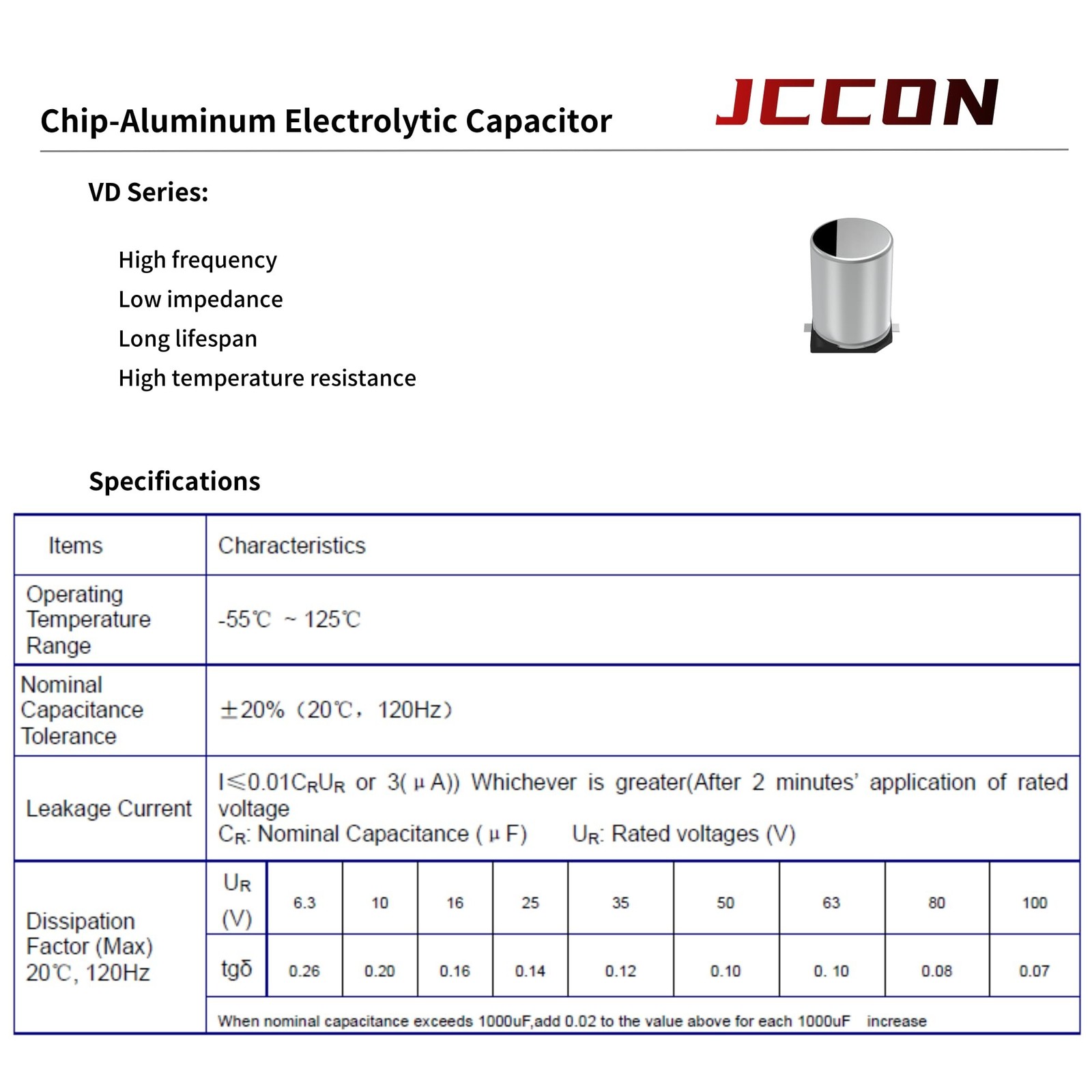 20-Pack 16V 220uF Premium Quality Low Impedance Chip Electrolytic Capacitors ...