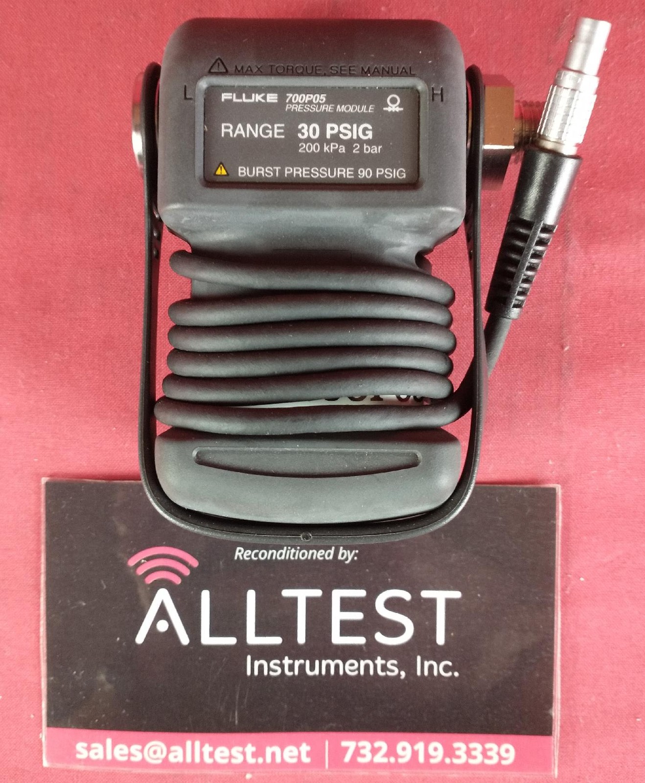 Fluke 700P05 Pressure Module Range 30PSIG, 200kPa, 2 bar