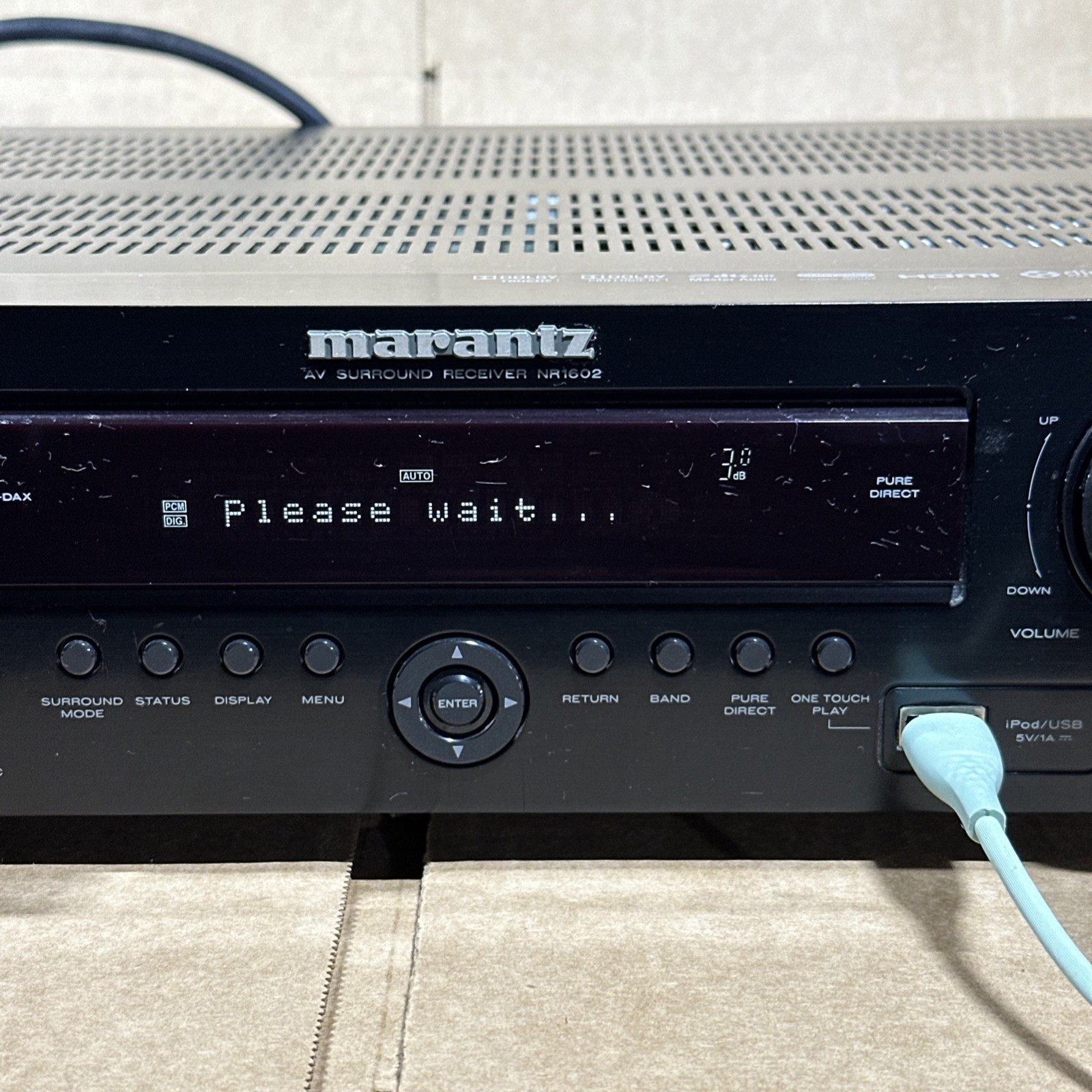 MARANTZ AV SURROUND RECEIVER NR1602 W/ CONTROL