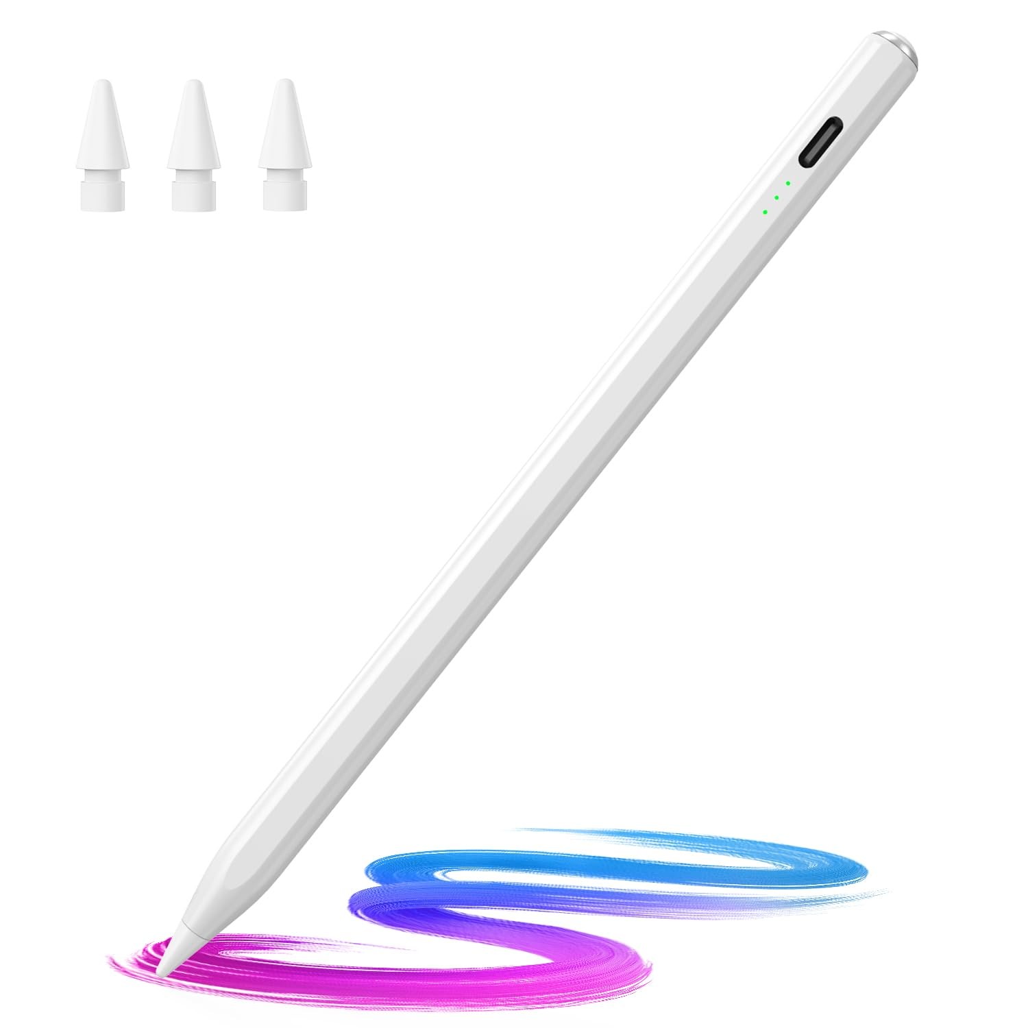 Hastraith Stylus Pen for iPad(2018-2026)-13 Mins Fast other size, White