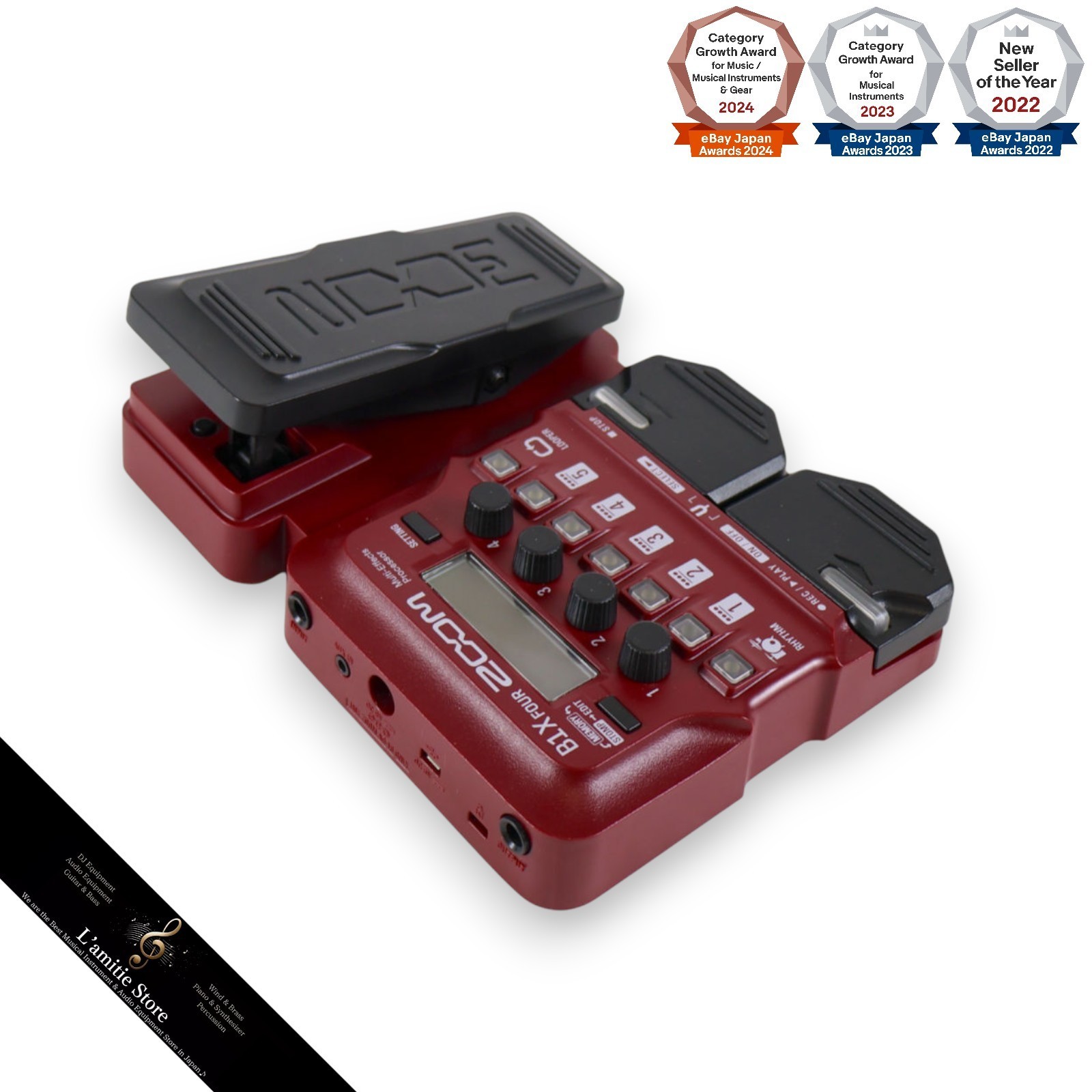 Zoom B1X FOUR Bass Multi-effects Processor Expression Pedal B1X FOUR Tested JP