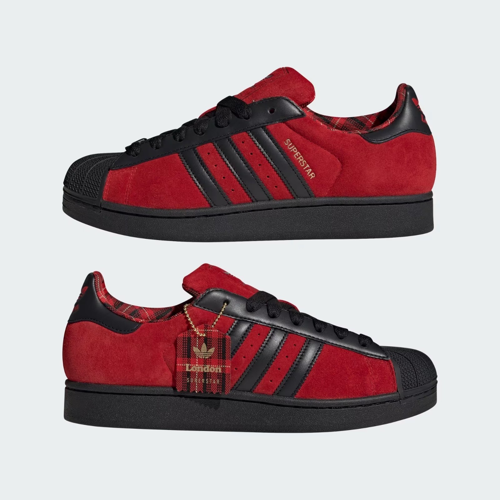 adidas Originals Superstar II JQ3224 Better Scarlet Core Black Gold Men Shoes