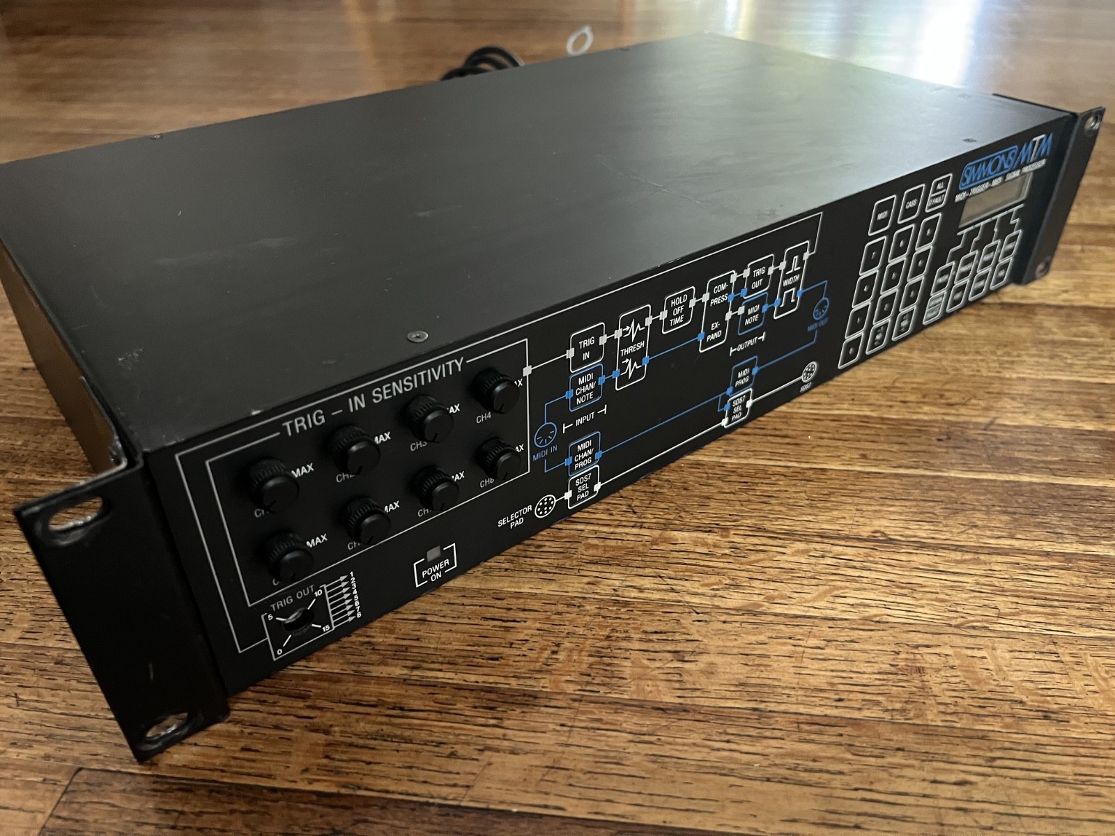 RARE 1980s Simmons MTM 8-Channel MIDI-Trigger-MIDI Signal Processor