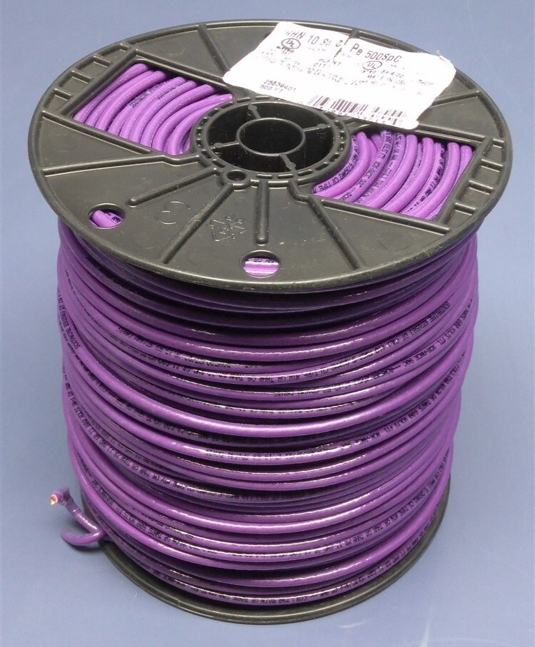 500' Southwire 10-AWG THHN Stranded Copper Wire PURPLE