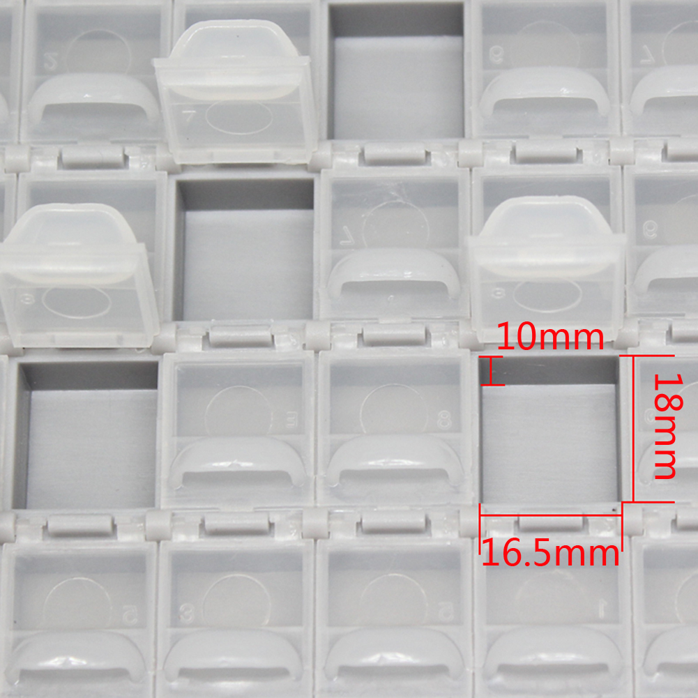 3 AideTek BOX-ALL-144 Enclosure box surface mount Components Organizer lid label