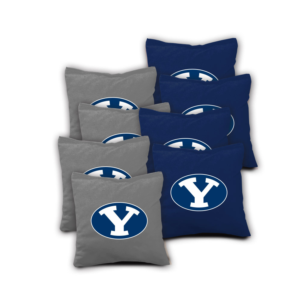 BYU COUGARS Cornhole Bags SET of 8 ACA REGULATION Baggo Bean Bags