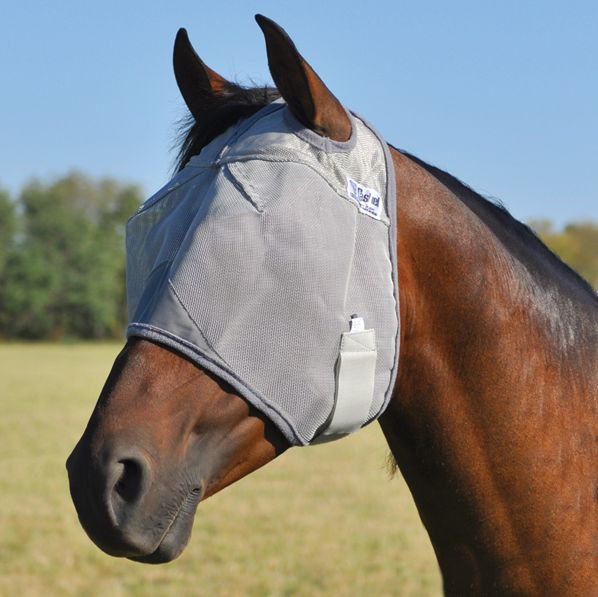 CASHEL CRUSADER COOL FLY MASK STANDARD for WARMBLOOD Large HORSE No ears or nose
