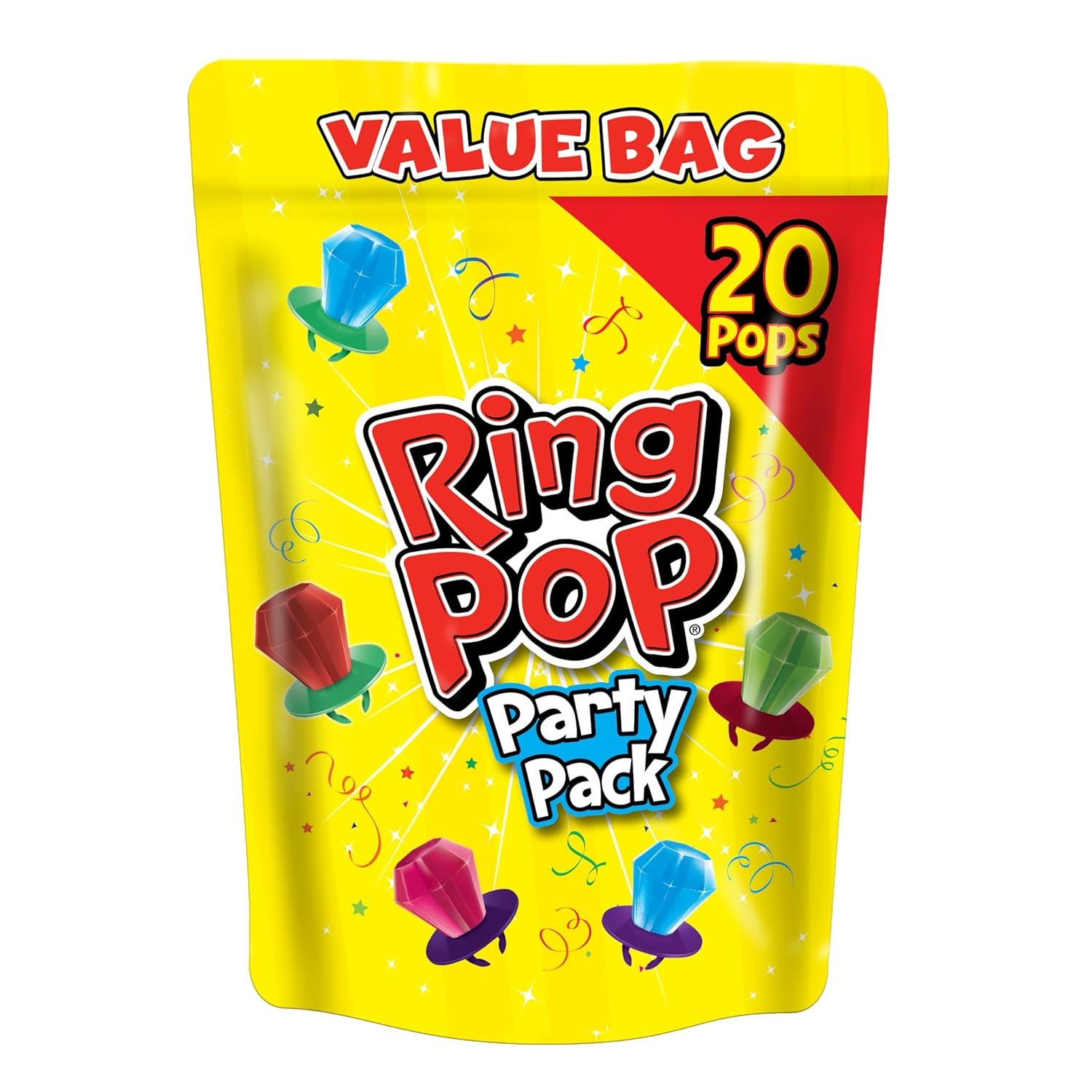 Candy, Valentine'S Lollipops, 20 Ct Party Favors in Assorted Fruity Flavors - Fu