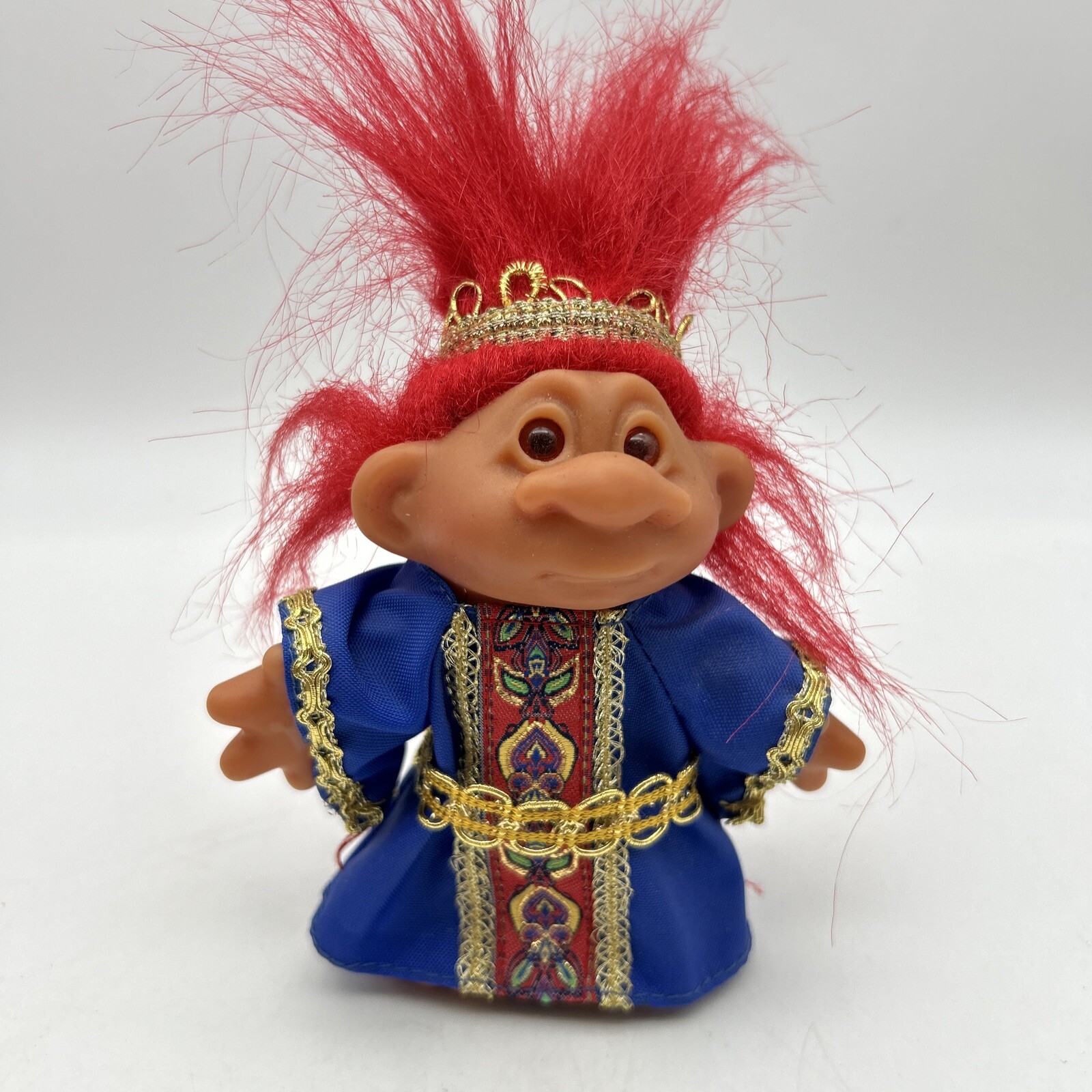 2001 Playmates Troll Company King Azul TT Totally Troll Doll 5” Hidden Message