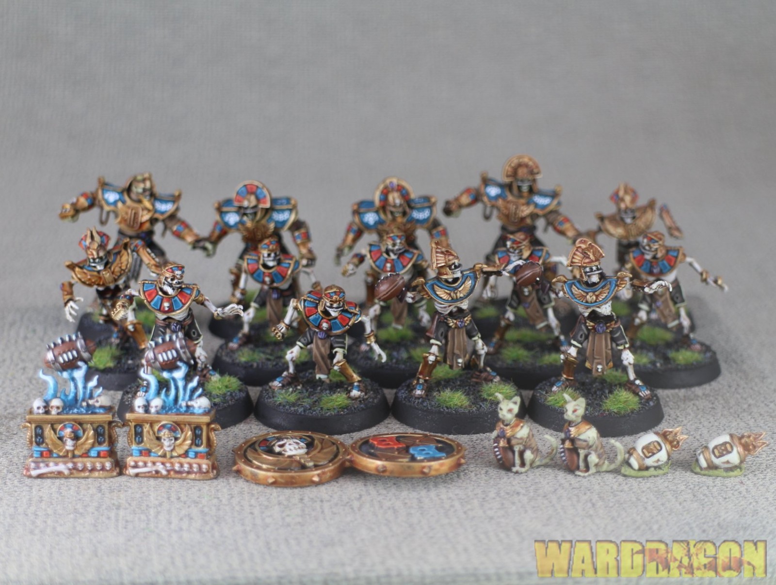 Bowl Team WDS painted Tomb Kings Blood Bowl Team The Nehekhara Nightmares d22