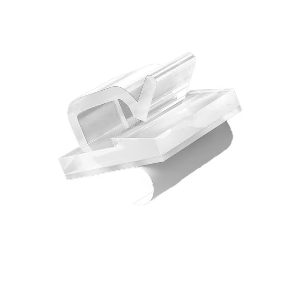 Cable Management Clips Small Adhesive Wire Holders Clear 100 Pieces for Desk Wal