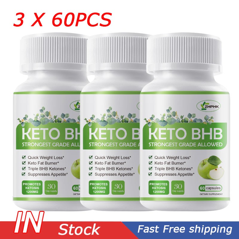 180PCS Keto BHB Tablets, 1200mg BHB Ketones, K3 Mineral Supplement 60 Tablets